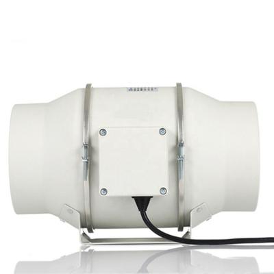 China Customizable Speed Control 200mm Plastic Inline Fan for Humidity Control and Silence for sale