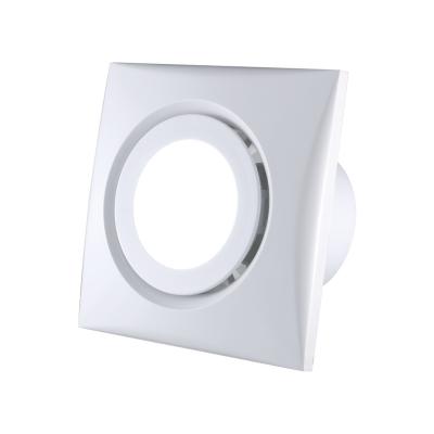 China 6inch/150mm Square Plastic Exhaust Fan with LED Light Wall Mounted Air Flow 248-840 White for sale