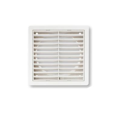 China 100-200mm Plastic Ventilation Fixed Louvre Square Grille with Plastic Blade Material for sale