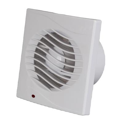 China Material ABS 6 polegadas quadrados Ventilador de escape de banheiro montado na parede para casa à venda