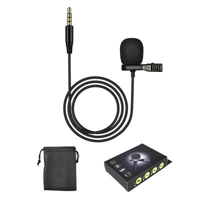 China lavalier microphone professional condenser cable lapel micfone lapel micfone karaoke lapel mic Lavalier microphone lavalier microphone podcast MINI for smartphone for sale