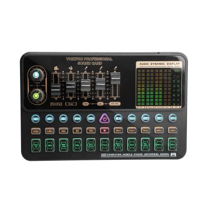 China Pro Portable Digital Audio Pro Portable Digital Audio V10 V USB Karaoke Recording Studio Podcast Multichannel Mixing Mixers and Sound Cards for sale