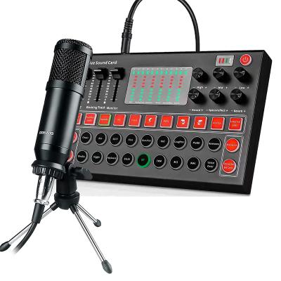 China Microphone BM 800 Microphone M9 Handheld Sound Card Set USB Podcasting Studio Recording Device Music Microphone Live Karaoke bm800 Condenser dji MIC for sale