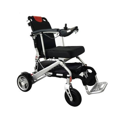 China For disabled to drive outdoor and inddor. 8.5 inch rear wheel ruedas silla electrica folding lightweight electric wheelchair for handicapped for sale