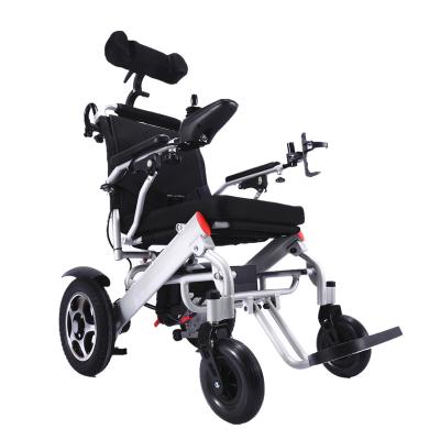 China For disabled to drive outdoor and inddor. Ruedas Elder Silla Aluminum Lightweight Electrica Powered Foldable Electric Wheelchair for sale