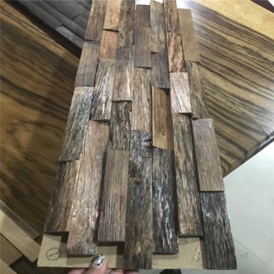 China Modern 3D Effect Solid Acacia Wood Wall Panel 1200*200mm for sale