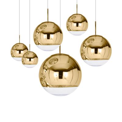 China Modern Creative Chandelier Mirror Globe Ball Led Modern Hanging Nordic Pendant Lights E27 for sale