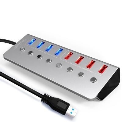 China Port Charger 8 Hub with 3.0 Charging USB 3.0 HUB 8 Ports Splitter with High Speed ​​Power Adapter 5Gbps USB Splitter 3.0 HUB for Computer PC Accessories laptop for sale