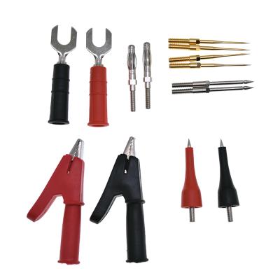 China Multifunctional Ultra-fine Multimeter Test Lead Copper Set With U-shaped Clip Clamp for sale