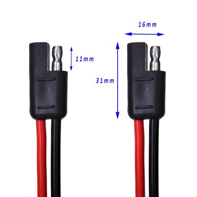 China NUELEAD Industrial 30CM 10AWG 2 Pin SAE to SAE Extension Wire Quick Disconnect Connector Cable for Automotive for sale