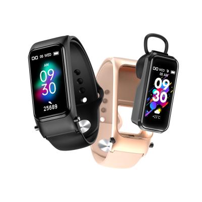 China BT Smart Earphone Touch Screen SWL X4 Wristband Blood Pressure 24 Hour Monitoring, Fitness Monitoring and Advice SmartBracelet for sale