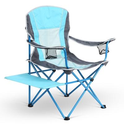 China Contemporary Oversized High Quality Breathable Portable Camping Folding Chair With Side Table for sale