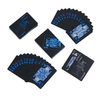 China PVC Black Plastic Playing Cards Souvenirs/Gifts/Entertainment Cards for sale