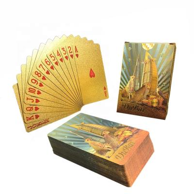 China GS-18008 Muti-coloeful Entertainment Souvenirs/Gifts/Wholesale Printed 24K Gold Plated Poker Playing Card for sale