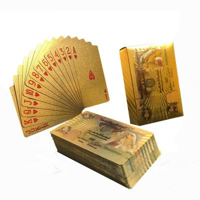 China Wholesale Custom Luxury Entertainment GS-18012 Playing Cards Gold Foil Souvenirs/Gifts/Poker For Souvenir for sale