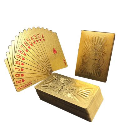 China Wholesale Souvenirs/Gifts/Entertainment OEM Souvenir PET Gold Foil GS-18014 Playing Poker Card for sale