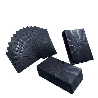 China GS-18036 Entertainment Souvenirs / Gifts / Black Foil Gambling Custom Playing Cards Poker Cards For Gift for sale