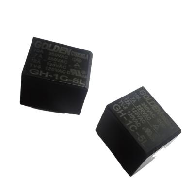 China Electronic Equipment GH-1C-5L 1C SPDT Relay 5v 0.36w Coil Power Suger Cube Relay 5v T73 3FF For General Purpose for sale