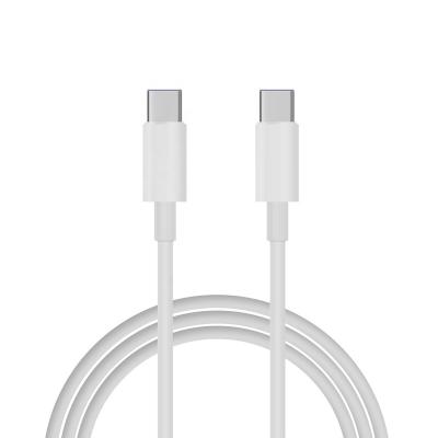 China Other factory 60W 100W 3A 5A high quality palladium fast charging usb type c to type c charging cable for sale