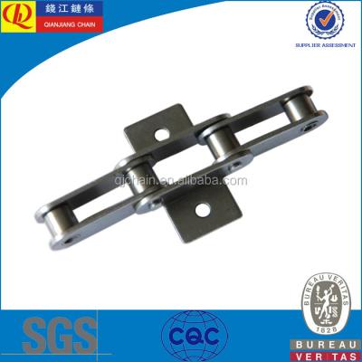 China Converyor Technics Stainless Steel Chain C2080 With Double Attachment K1 Pitch Conveyor Chain for sale