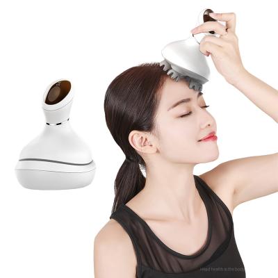 China Vibrating Head Scalp Head Massager Handheld Waterproof Electric Rechargeable Electric Head Scalp Massager for sale