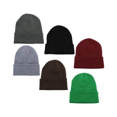 China COMMON Keeps Your Warm High Quality Slapped Acrylic Winter Logo Beanie For Men Women Custom Head Plain Hat for sale