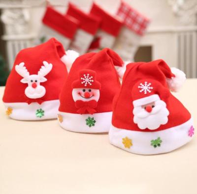 China COMMON Gorros Para Ninos LED Para Bebes LED Lighting Christmas Hats Gorro De Navidad for sale