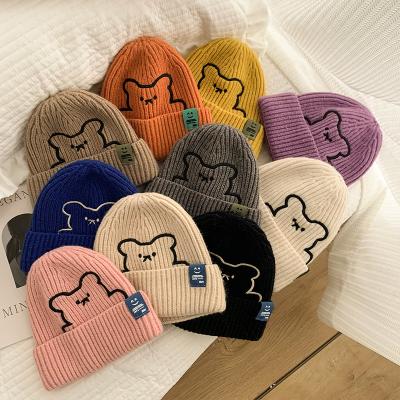 China High Quality Kids Beanie Baby Winter COMMON Wholesale Cute Bear Beanies for sale