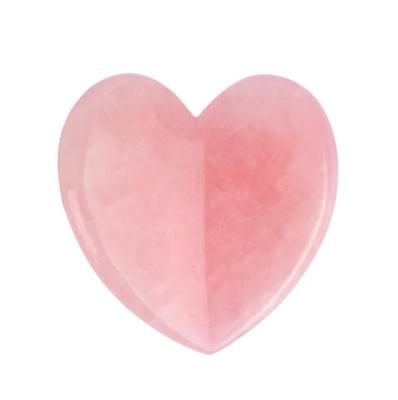 China Face Lift 2021 New Rose Quartz Big Heart Gua Sha for Facial Massager for sale