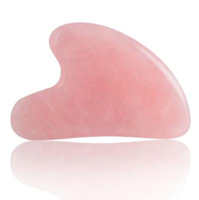 China Face Lift Skin Tools Rose Quartz Jade Stone Gua Sha Massage Obisian Guasha Scraping Board for sale