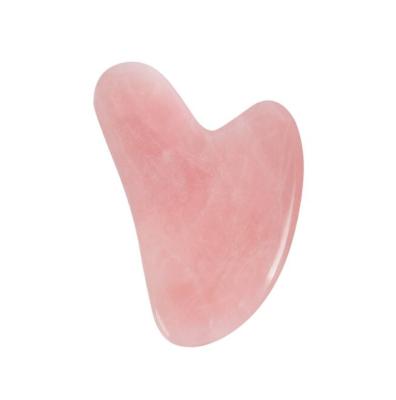 China Noisy Heart /Fish/ Free Butterfly Customize Shape Rose Quartz Jade Gua Sha For Scraping Massage Tool for sale