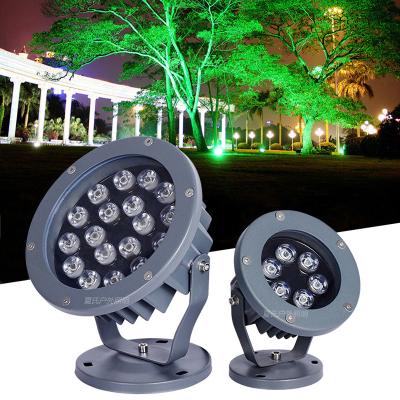 China High Quality Aluminum Waterproof Garden IP65 12W 15W 18W RGB LED Garden Spot Light for sale