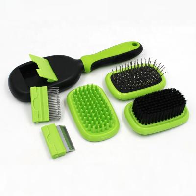 China Dog Viable Cats Shedding Mats Dematting Massage Bath Bristle and Pin Hair Brush Comb for sale