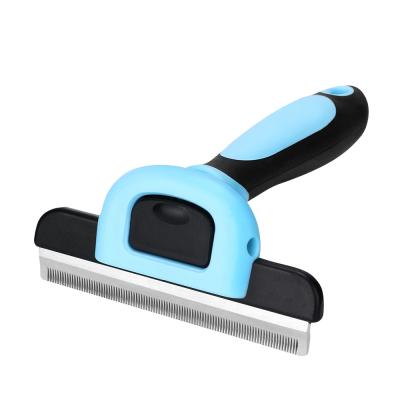 China Hot Selling Viable Pet Hair Grooming Tool Dog Puppy Deweeding Brush for sale