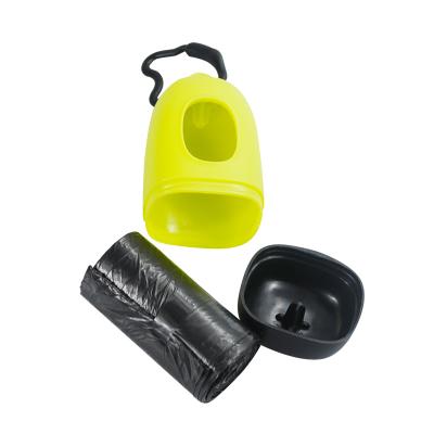 China Sustainable Custom Waste Bag Convenience Pet Poop Green Waste Bags With Bone Dispenser For Dogs for sale