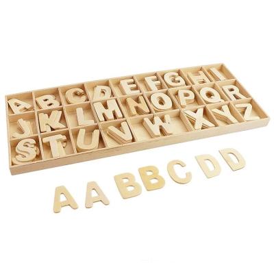 China Europe Natural Wooden Letters Alphabet Letters And DIY Craft Decor Wedding Birthday Party Home Name Design Personalized By Numbers for sale