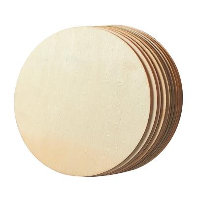 China Europe Natural Round Unfinished Wood Slices Circles For For Crafts Door Hanger Door Design Wood Burning for sale