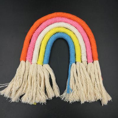 China Modern Room Decor Baby DIY Macrame Wall Hanging Kit Baby Shower Gift Nursery Colorful Gift for sale