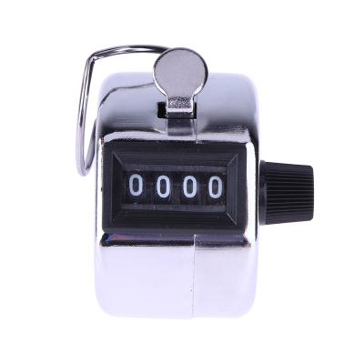 China Counting 4 Digit Number Keychain Mechanical Manual Counting Golf Football Tally Clicker Timer Outdoor Sport Hand Finger Counter for sale