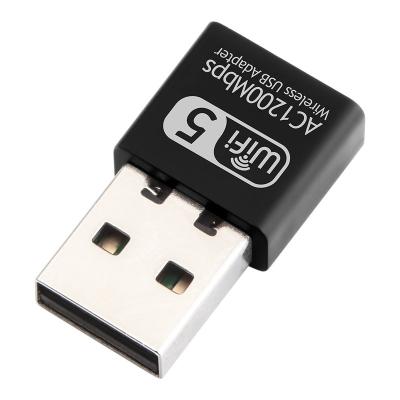 China Hot Selling Desktop Network Card Adaptador Dual Band Wifi USB Mini Wifi Adapter 1200 Radio for sale