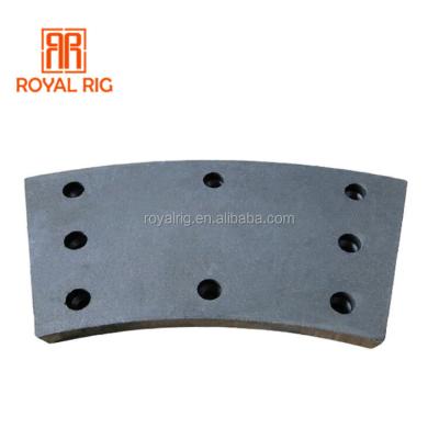 China PS80 Well Drilling Drawwork Parts Brake Pads For Drilling Rig for sale