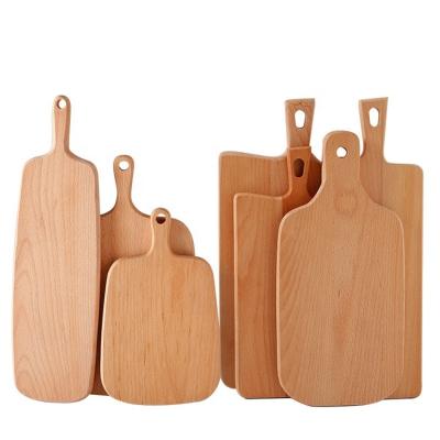 China Viable Kitchen Cutting Boards With Handles Large Wooden Chopper Cutting Board Wood Cutting Plate for sale