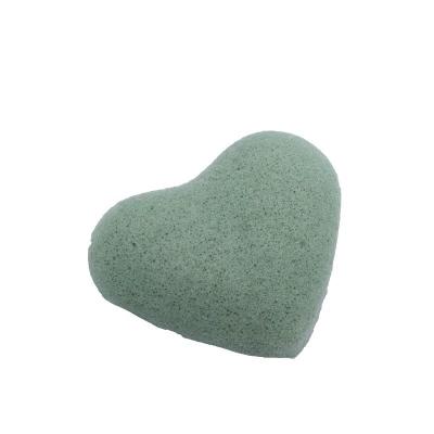 China EXFOLIATE hot selling amazon body skin care natural organic facial wash cleansing heart shape konjac sponge for sale