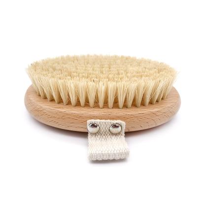 China Eco-friendly new design body sisal massage high quality bamboo cleaning brush for sale