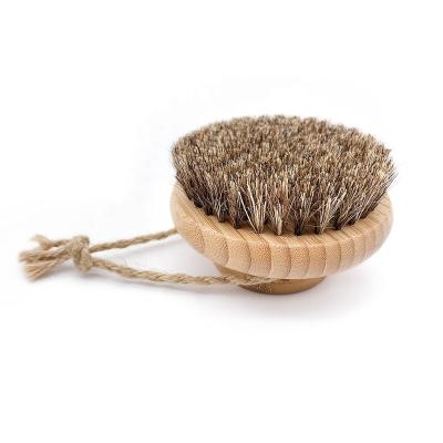 China Boar Maid OEM Bath Eco - Friendly Bamboo Bristle Back Handle And Body Brush for sale