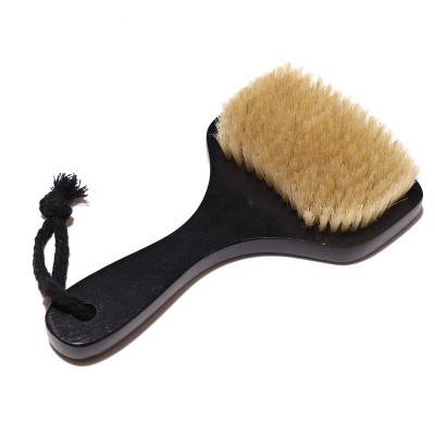 China Custom Logo Professional Bath Body Brush Long Handle Boar Hair Soft Soft Shower Back Brush With Long Handle for sale