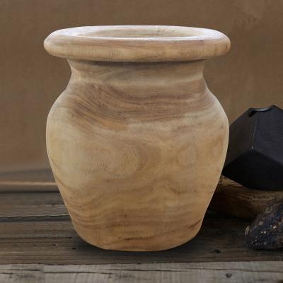 China Garden Handmade Wooden Flowerpot Europe Flower Pot Flower Pots Gardening Planter for sale