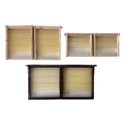 China Cultivate Korean Hive Plastic Frames Beekeeping Equipment With Wax Base for sale