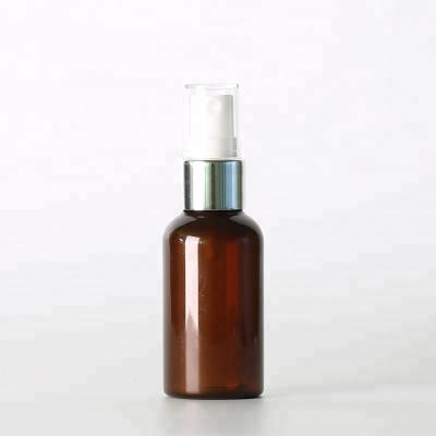 China Empty Plastic Personal Care Pet Amber Custom Mist 50ml Spray Bottle For Liquid for sale