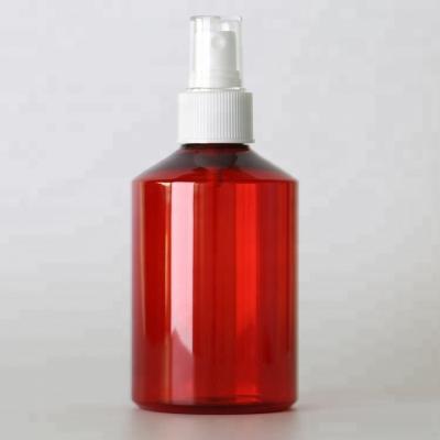 China Beauty empty 8oz 250ml bpa free personal care red color plastic spray bottle for sale